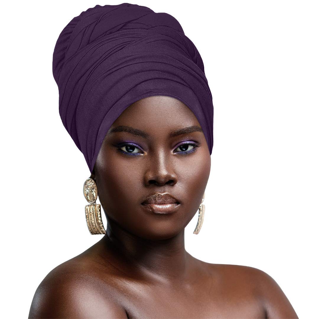 Ankara African Print Soft Headwraps Headband Long Hair Head Wrap Scarf Turban Tie Jersey Knit African head wraps