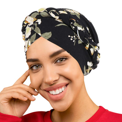 Novarena African Turban for Women Knot Pre-Tied Bonnet Beanie Cap Headwrap