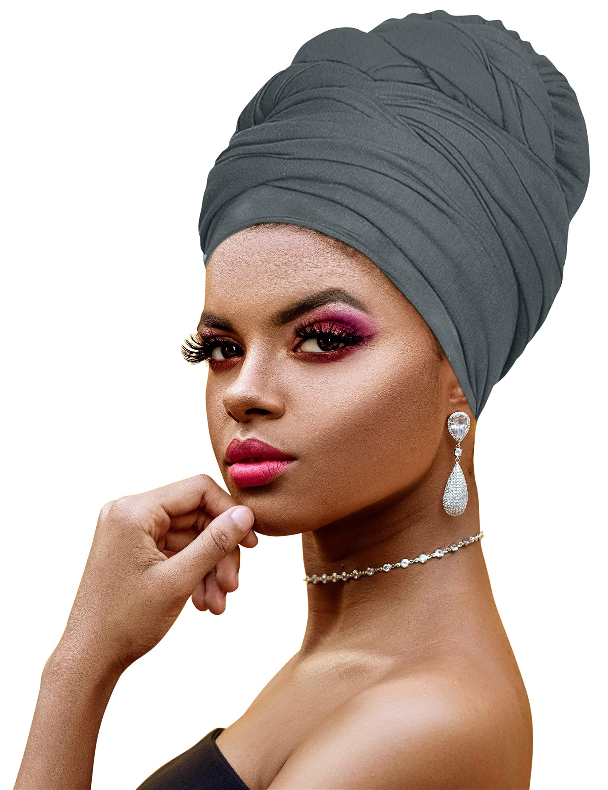Ankara African Print Soft Headwraps Headband Long Hair Head Wrap Scarf Turban Tie Jersey Knit African head wraps