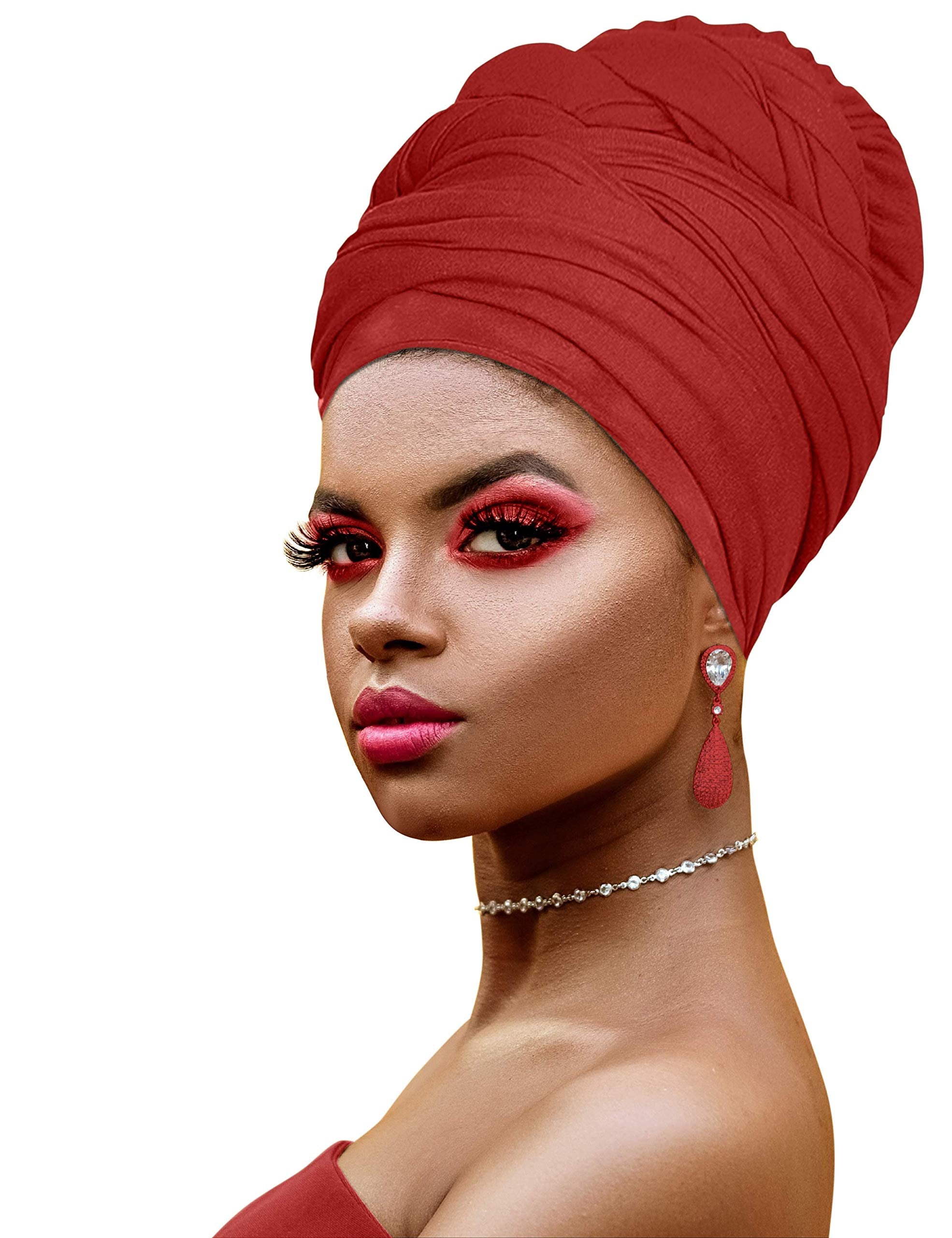 Ankara African Print Soft Headwraps Headband Long Hair Head Wrap Scarf Turban Tie Jersey Knit African head wraps