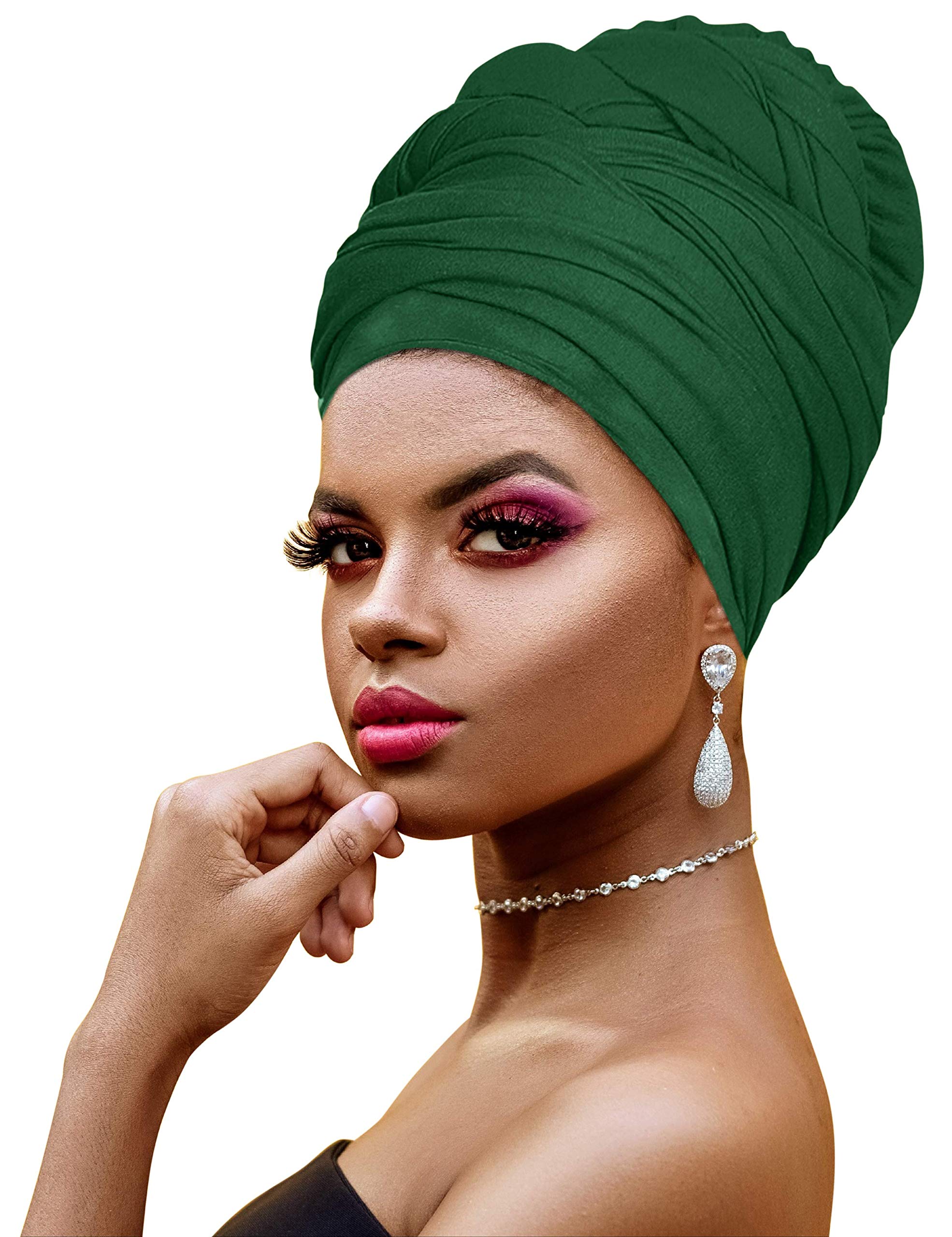 Ankara African Print Soft Headwraps Headband Long Hair Head Wrap Scarf Turban Tie Jersey Knit African head wraps