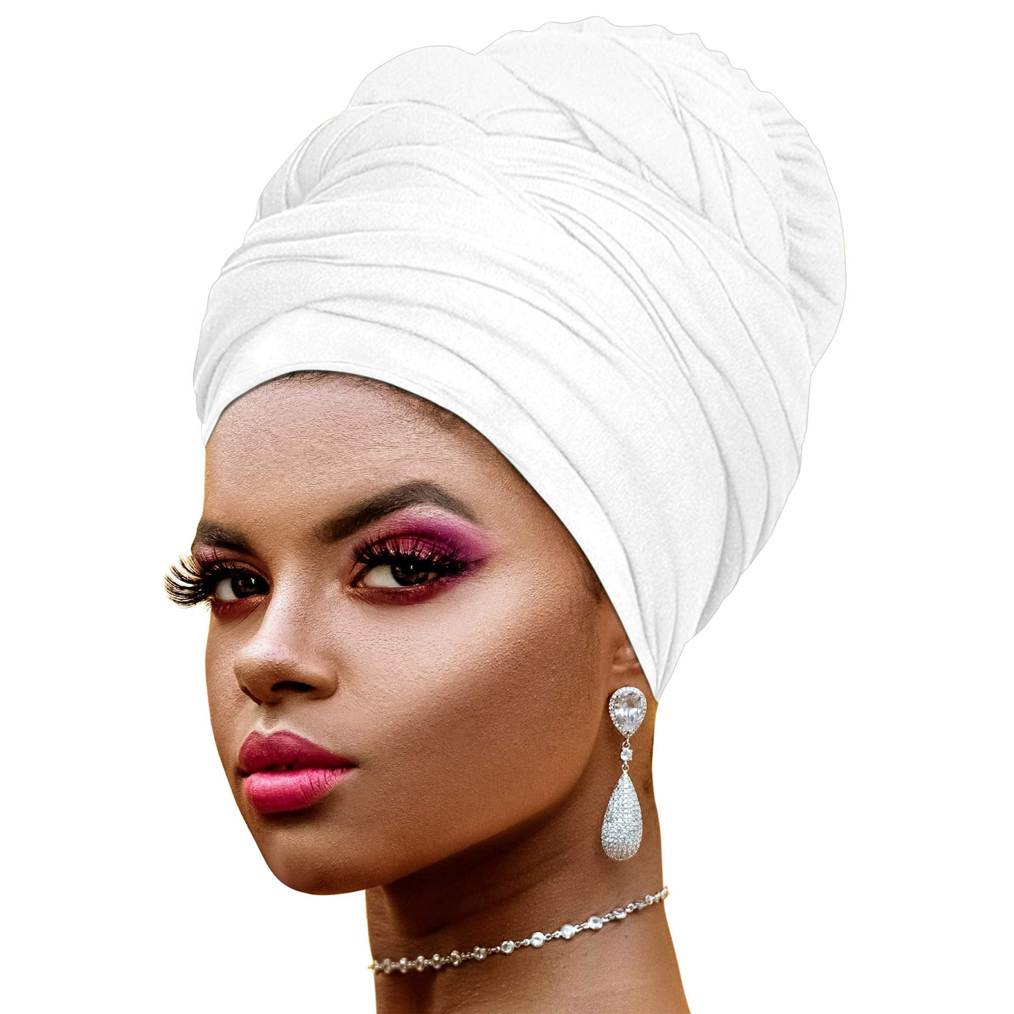 Ankara African Print Soft Headwraps Headband Long Hair Head Wrap Scarf Turban Tie Jersey Knit African head wraps