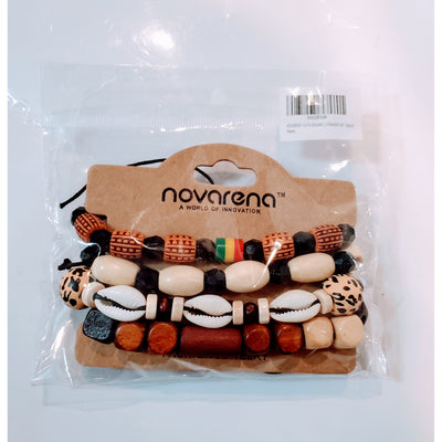 4 Pcs Multi Layer African Bead Bracelets
